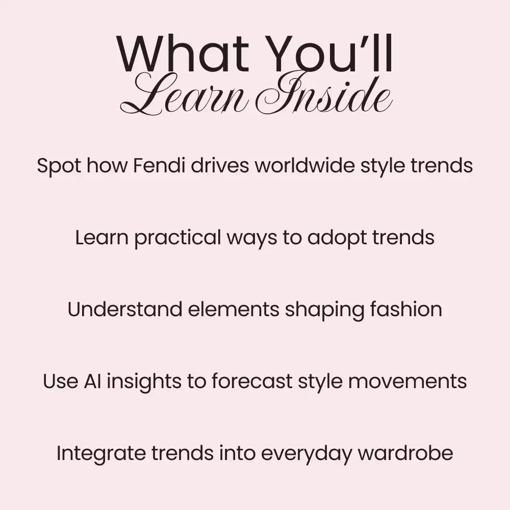 Fendi Influence on Fashion Trends Guide – Explore Fendi Brand Influence on Trends, Signature Styles, and Trend Forecasting Digital Download