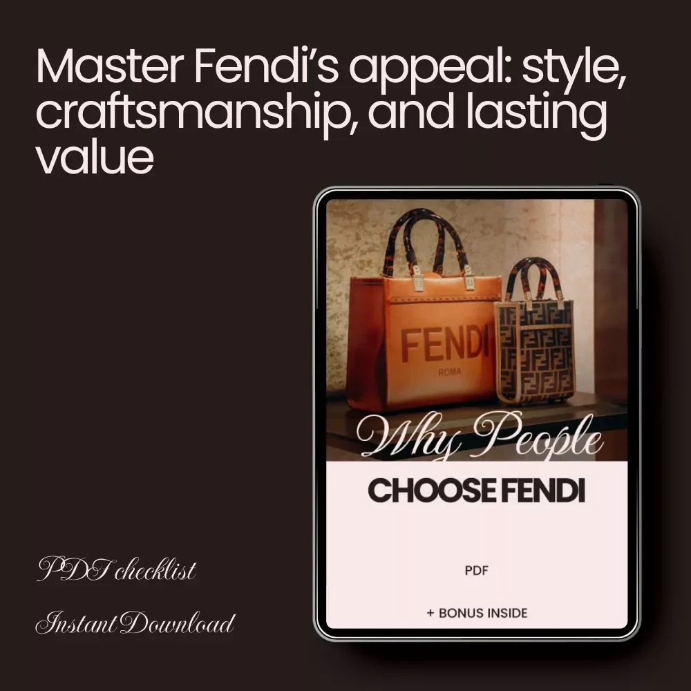 Why People Choose Fendi: The Ultimate Checklist for Understanding Luxury Fashion
