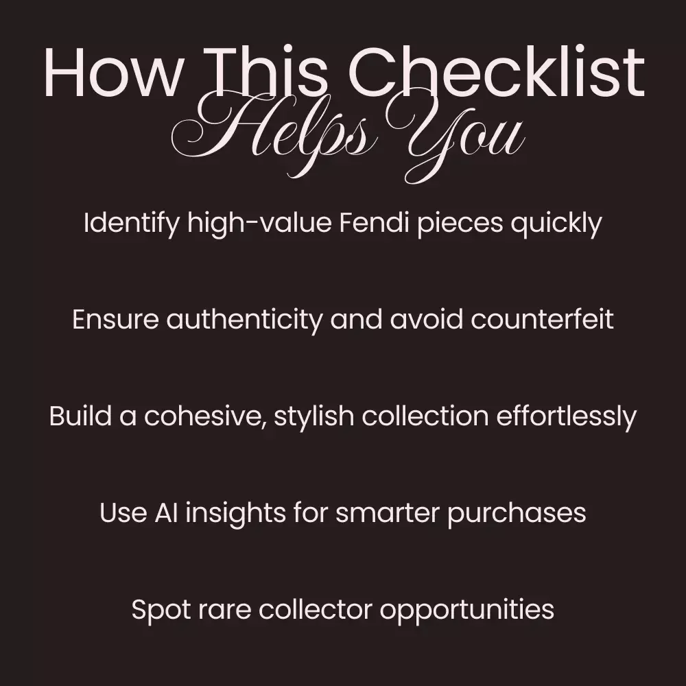 Fendi Shopping Tips for Collectors Checklist – Expert Guide for Savvy Collectors, Resale Insights & Iconic Bag Picks