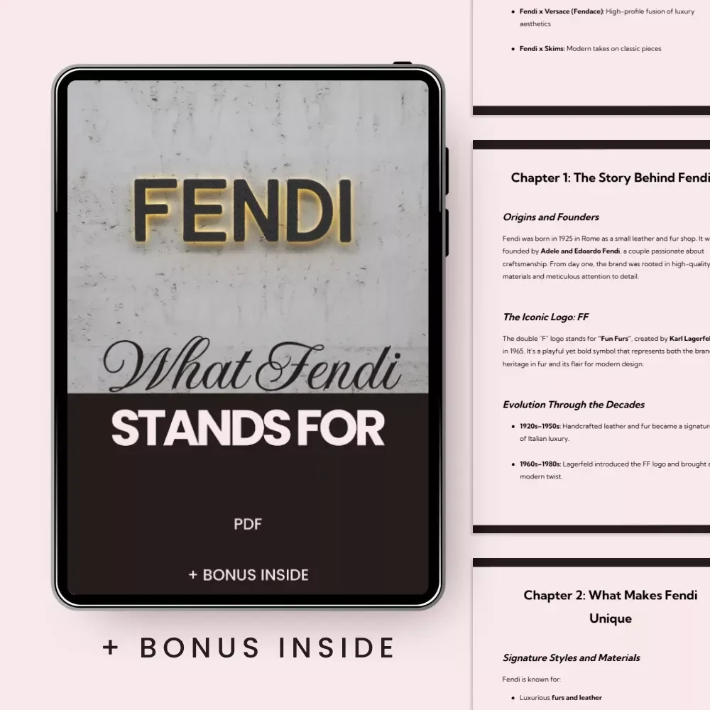 What Fendi Stands For: A Complete Guide to Fendi’s Iconic Legacy and Fashion Innovation