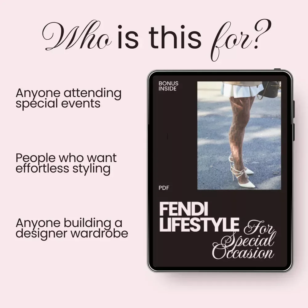 Fendi Lifestyle for Special Occasion Checklist – Fendi Lifestyle Fit for Special Occasions, Luxury Outfit Planner, Designer Event Style Guide, Digital Download