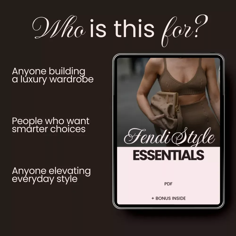 Fendi Style Essentials Checklist – fendi style essentials Luxury Fashion Guide, Designer Outfit Planner, Capsule Wardrobe Digital Download, Instant PDF