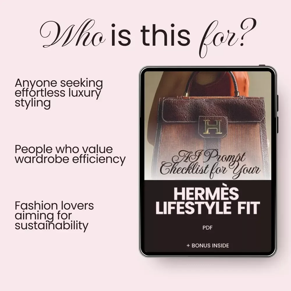 AI Prompt Checklist for Your Hermès Lifestyle Fit – Digital Download Checklist for Fashion Planning