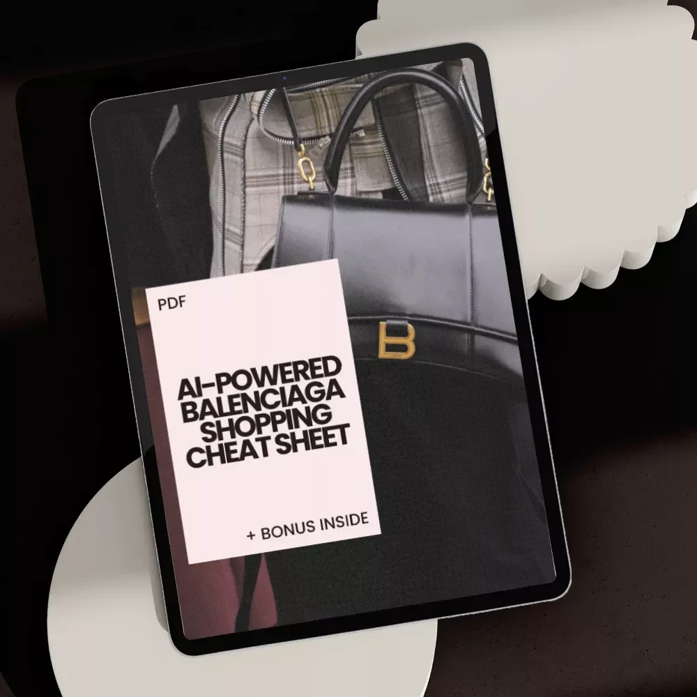 AI-Powered Balenciaga Shopping Cheat Sheet: Ultimate Guide for Fashion Lovers