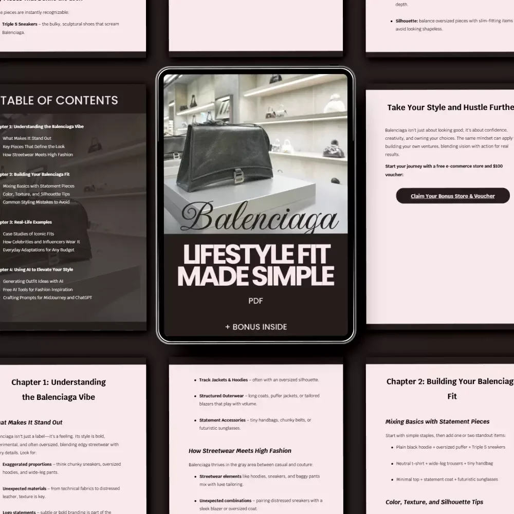 Balenciaga Lifestyle Fit Made Simple - A Complete Guide to Streetwear & High Fashion Styling