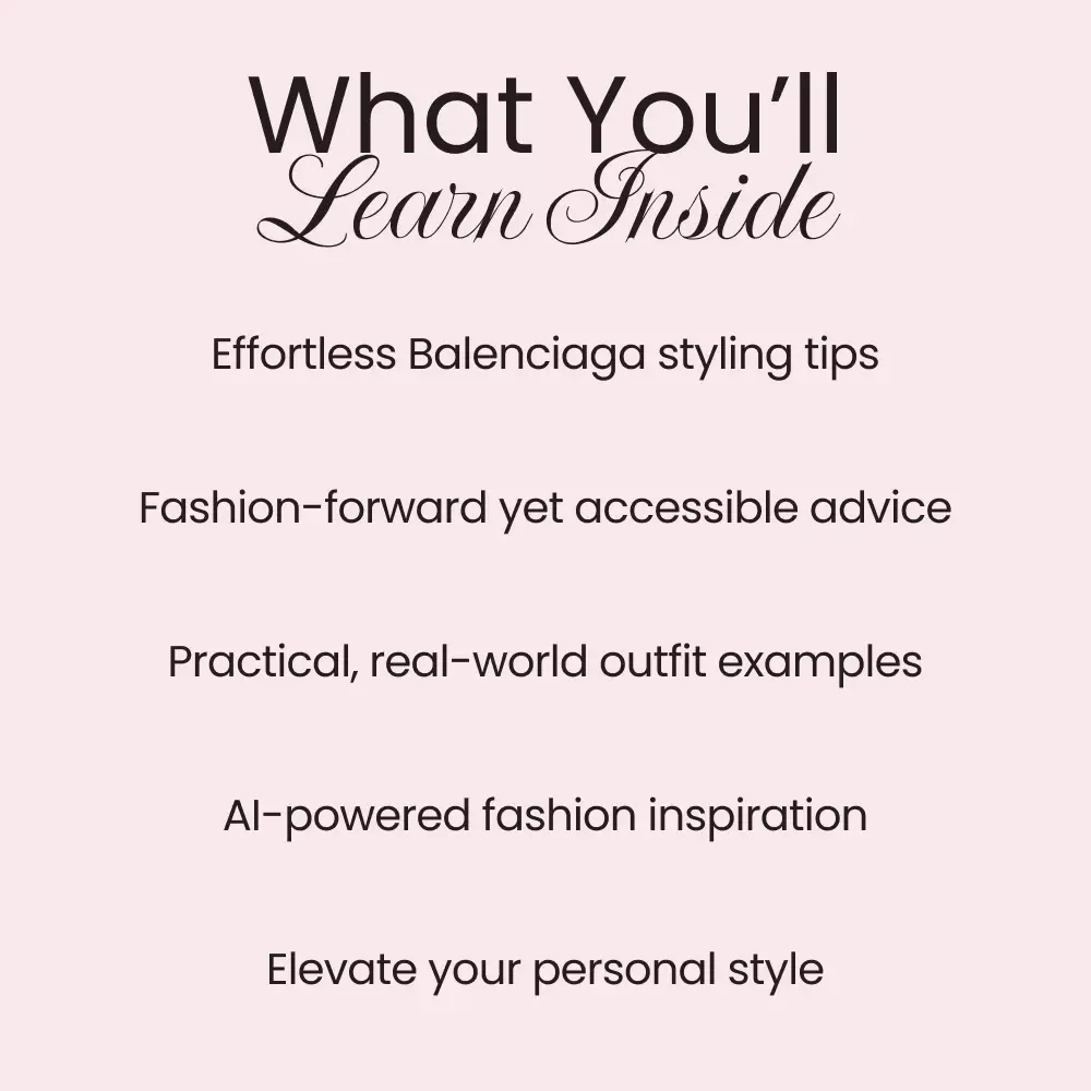 Balenciaga Lifestyle Fit Made Simple - A Complete Guide to Streetwear & High Fashion Styling