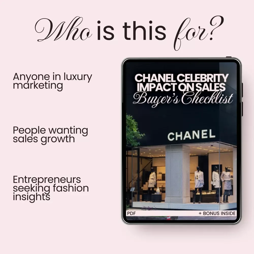 Chanel Celebrity Impact on Sales Checklist – Understand How Star Power Drives Luxury Fashion
