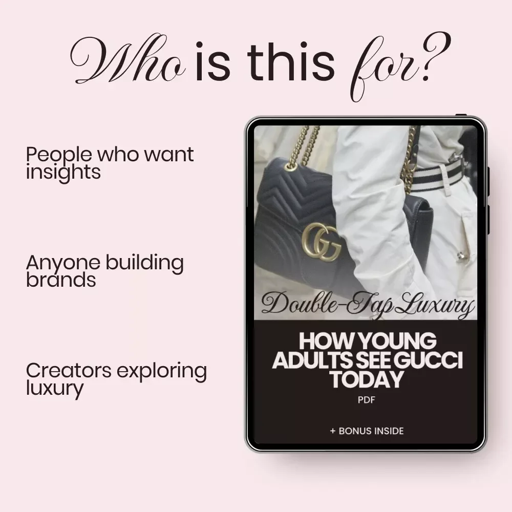 Double-Tap Luxury: How Young Adults See Gucci Today – In-Depth Guide to gucci perception among young adults, Gen Z & Millennial Luxury Insights, Digital Brand Analysis eBook