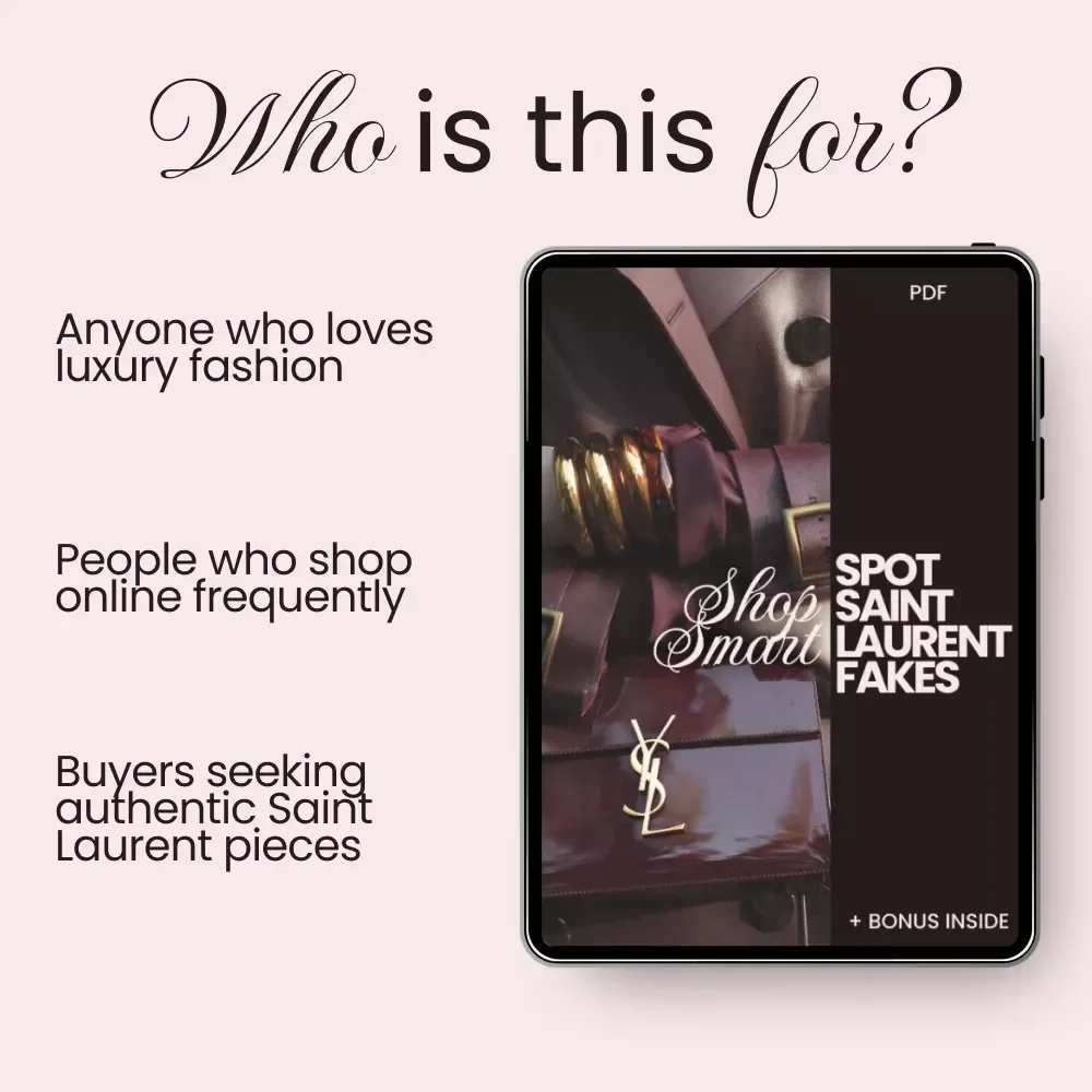 Shop Smart, Spot Saint Laurent Fakes: The Ultimate Guide to Avoiding Fake Saint Laurent Items