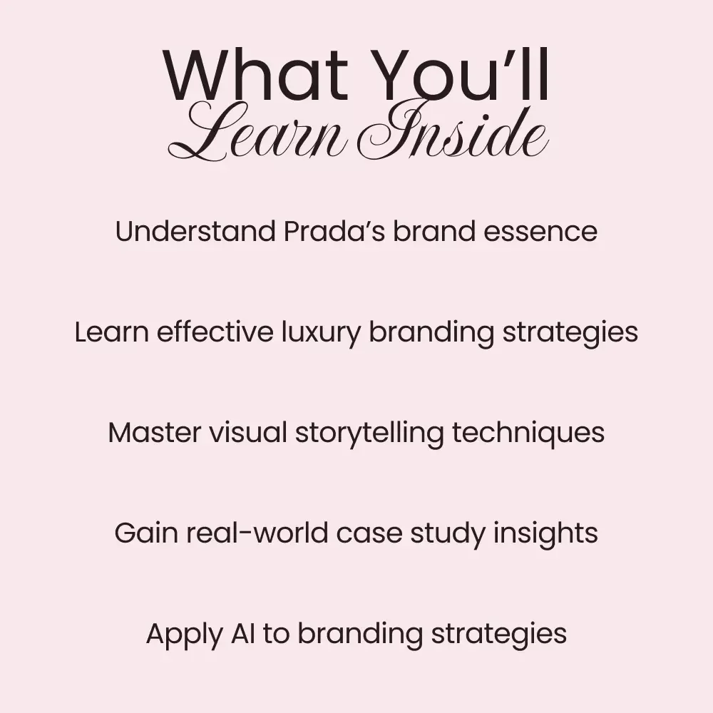 Prada Unveiled: Decoding the Power of a Luxury Brand - Guide to Understanding the Prada Brand Image Explained