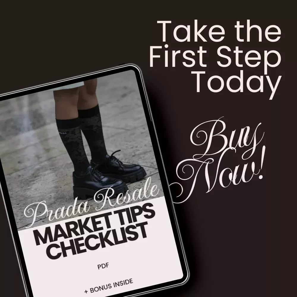 Prada Resale Market Tips Checklist | Luxury Designer Flipping Guide | Prada Resale Market Tips for Smart Buyers & Sellers Digital Download