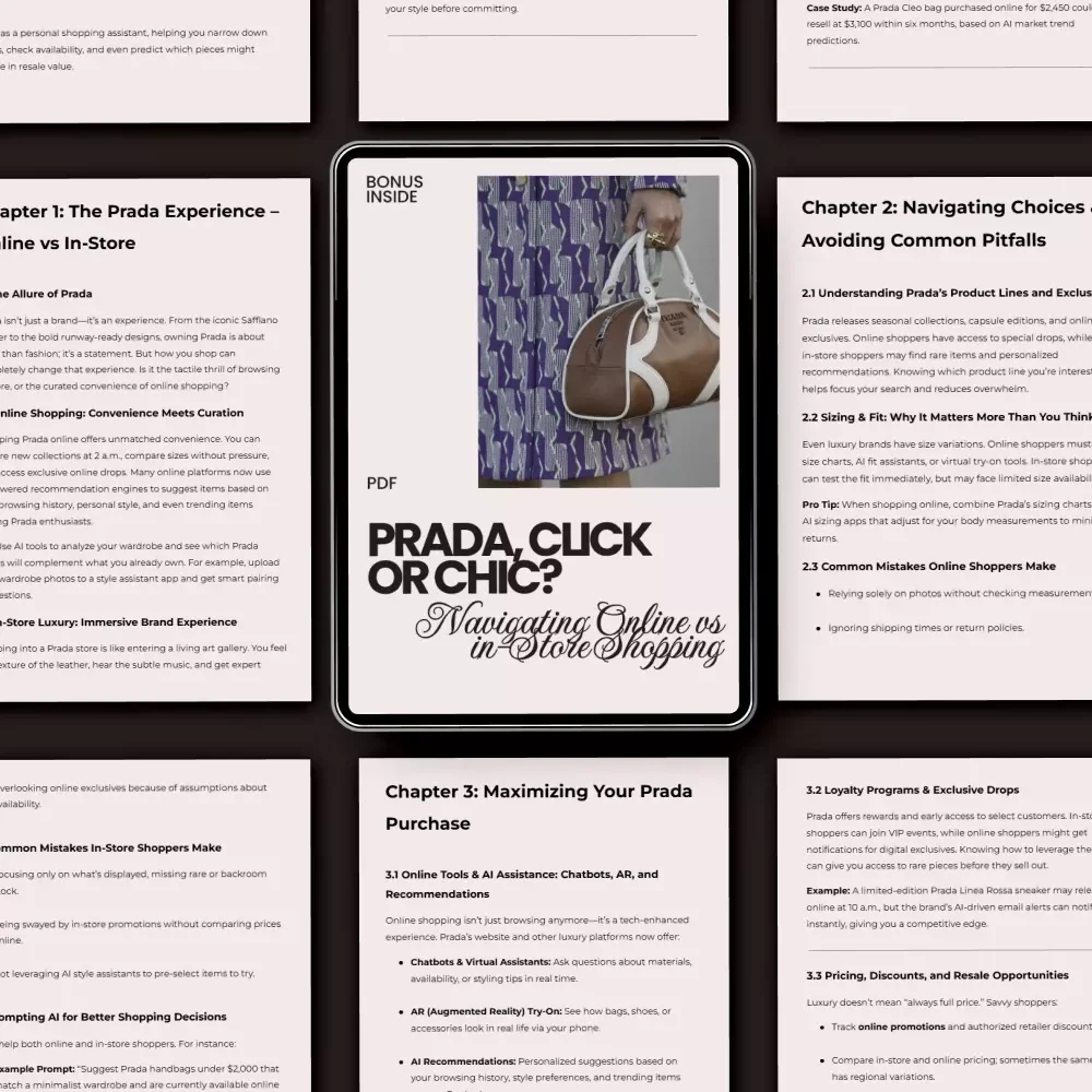 Prada, Click or Chic? Navigating Online vs In-Store Shopping – The Ultimate prada shopping online vs in store Guide for Smart Luxury Buyers