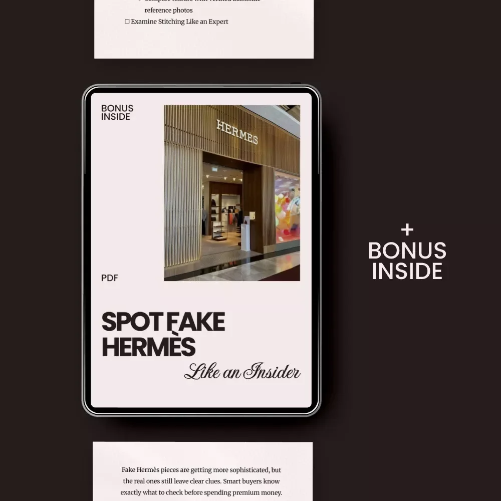 Spot Fake Hermès Like an Insider – Luxury Authentication Checklist & Guide on how to avoid fake hermès items – Digital Download for Smart Designer Buyers