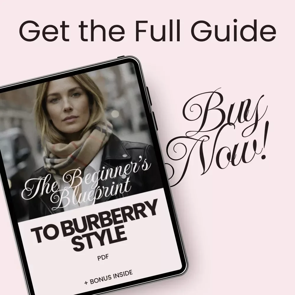 The Beginner’s Blueprint to Burberry Style | Burberry Style Guide for Beginners | Luxury Fashion eBook Digital Download