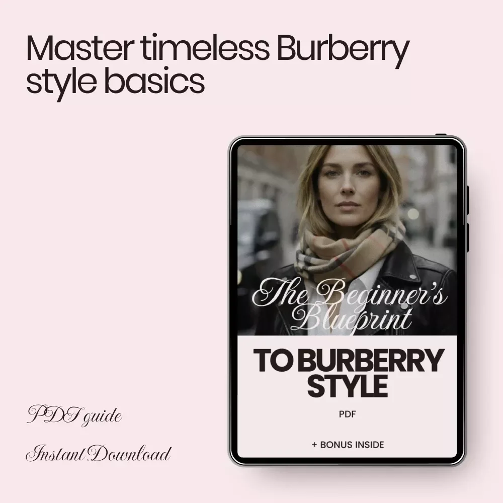 The Beginner’s Blueprint to Burberry Style | Burberry Style Guide for Beginners | Luxury Fashion eBook Digital Download
