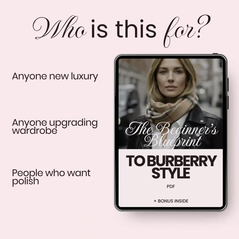 The Beginner’s Blueprint to Burberry Style | Burberry Style Guide for Beginners | Luxury Fashion eBook Digital Download