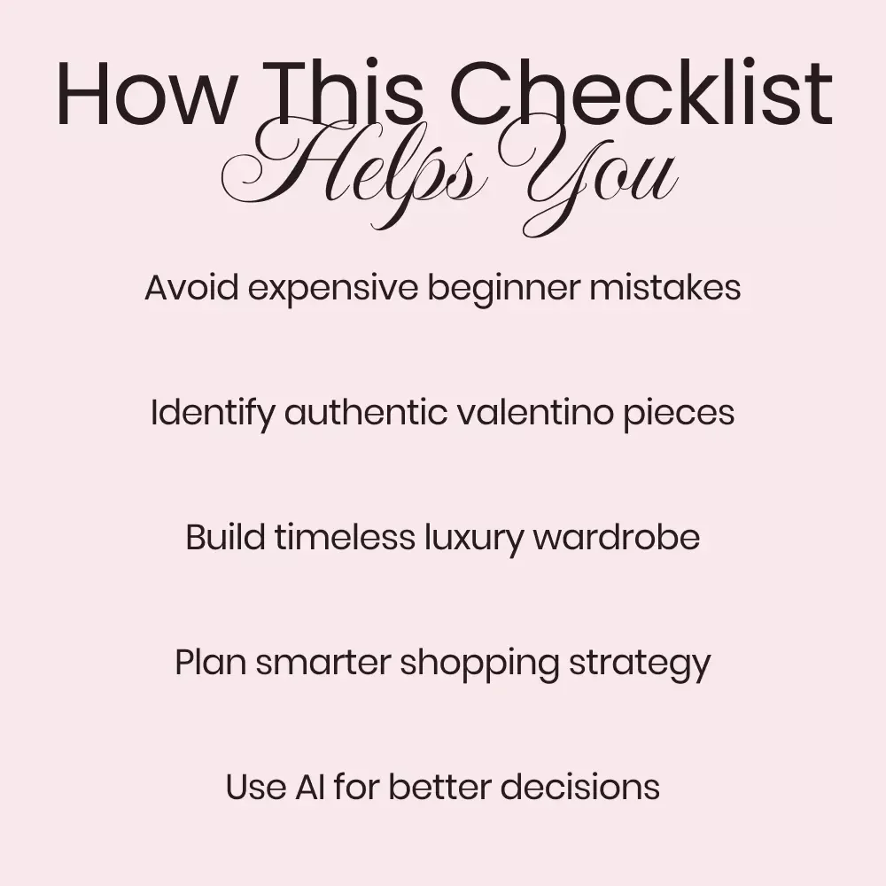 Valentino Shopping Tips for Beginners – Luxury Designer Checklist & Guide | Valentino Shopping Tips for Beginners Digital Download