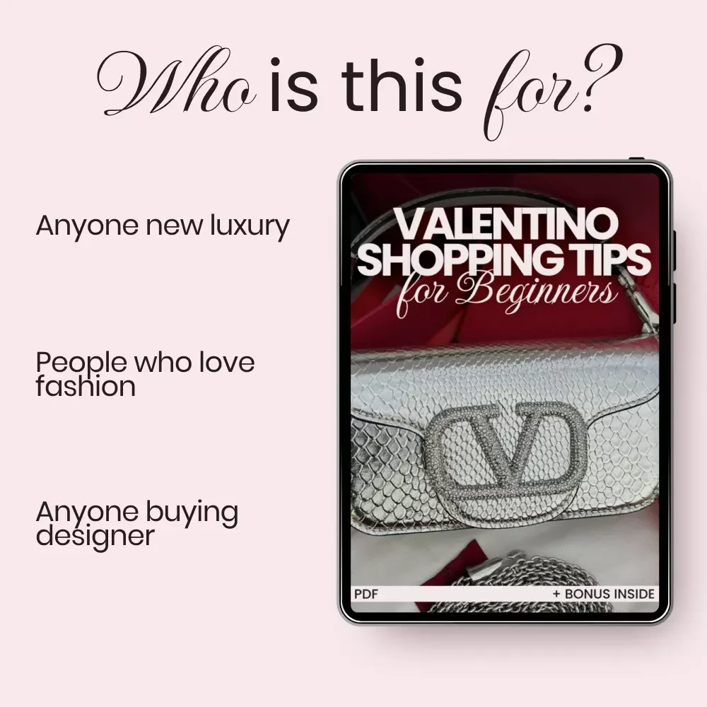 Valentino Shopping Tips for Beginners – Luxury Designer Checklist & Guide | Valentino Shopping Tips for Beginners Digital Download