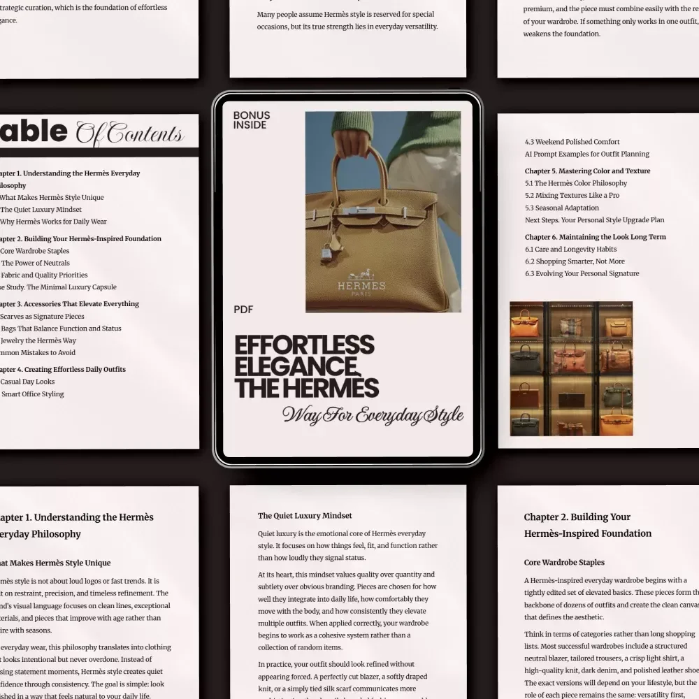Effortless Elegance the Hermès Way for Everyday Style - A Luxury Style Guide eBook