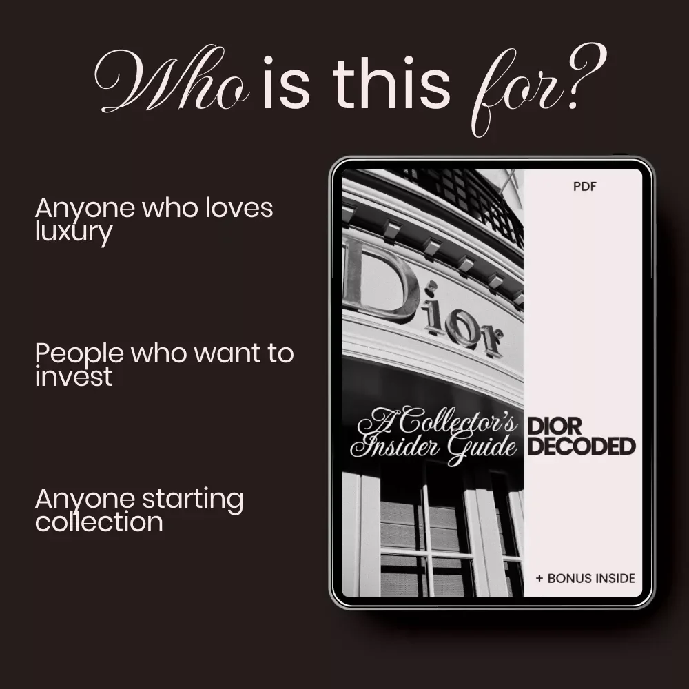 Dior Decoded: A Collector’s Insider Guide | Dior Shopping Tips for Collectors | Luxury Fashion Investment eBook & Resale Strategy Guide | Digital Download