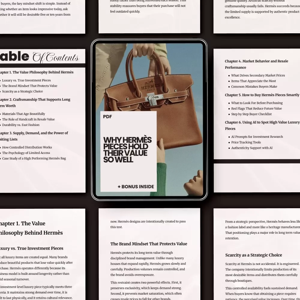 Why Hermès Pieces Hold Their Value So Well: A Comprehensive eBook Guide for Luxury Investment