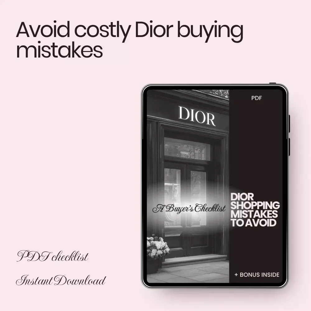 Dior Shopping Mistakes to Avoid: A Buyer’s Checklist – Luxury Fashion Guide to Dior Shopping Mistakes to Avoid, Smart Designer Purchase Planner, Printable Digital Download