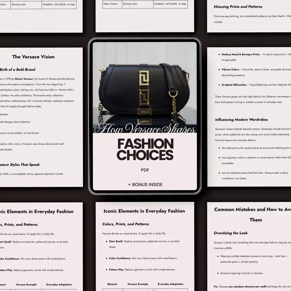 How Versace Shapes Fashion Choices – Digital Guide to Signature Style, Bold Prints & Modern Wardrobe Influence