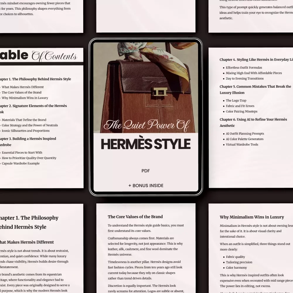 The Quiet Power of Hermès Style: The Ultimate Hermès Style Guide & eBook for Timeless Luxury