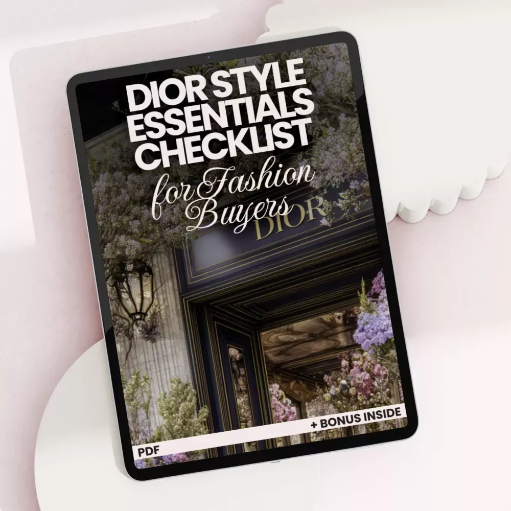 Dior Style Essentials Checklist for Fashion Buyers – Printable dior style essentials Digital Download, Luxury Wardrobe Planning Guide, Capsule Closet Organizer