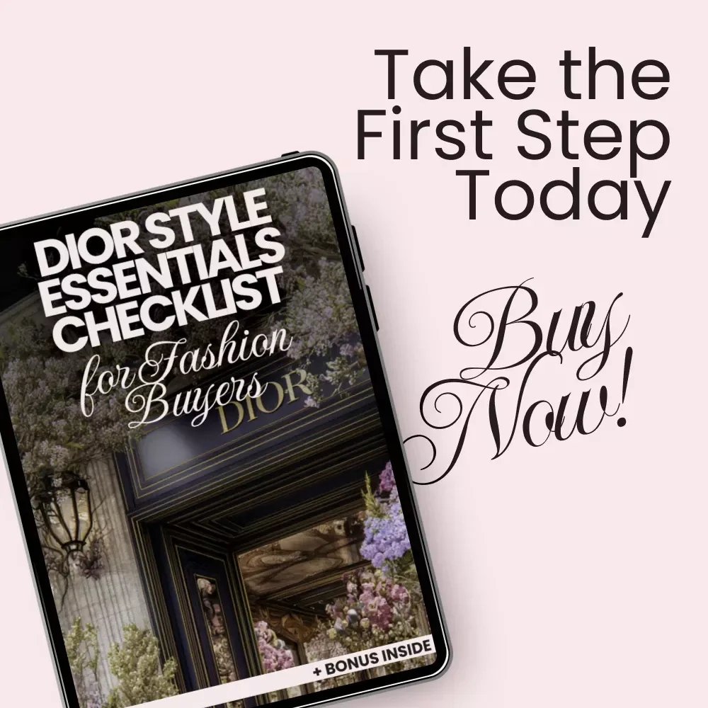 Dior Style Essentials Checklist for Fashion Buyers – Printable dior style essentials Digital Download, Luxury Wardrobe Planning Guide, Capsule Closet Organizer