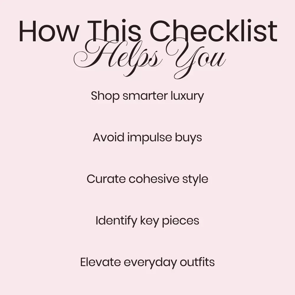 Dior Style Essentials Checklist for Fashion Buyers – Printable dior style essentials Digital Download, Luxury Wardrobe Planning Guide, Capsule Closet Organizer