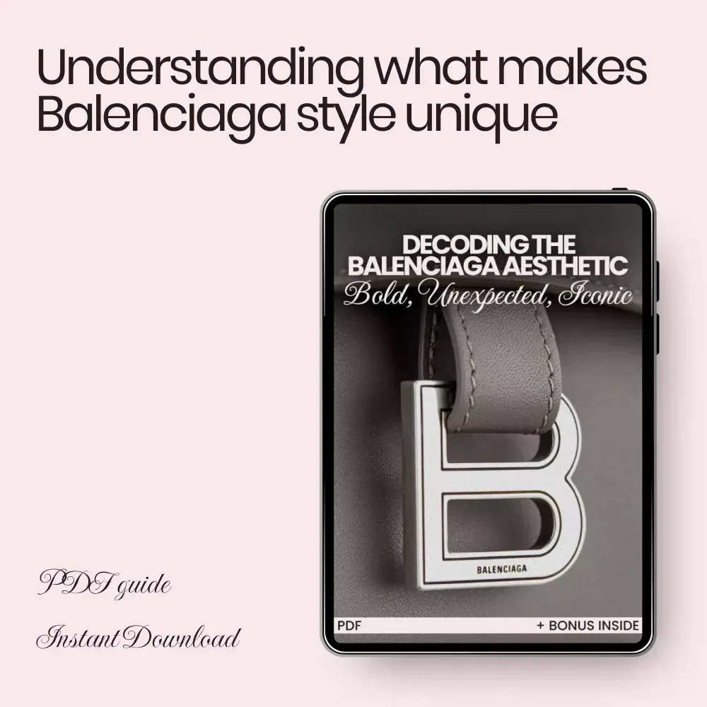 Decoding the Balenciaga Aesthetic: Bold, Unexpected, Iconic – Fashion eBook Guide Explaining what makes balenciaga style unique, Streetwear to Couture Breakdown