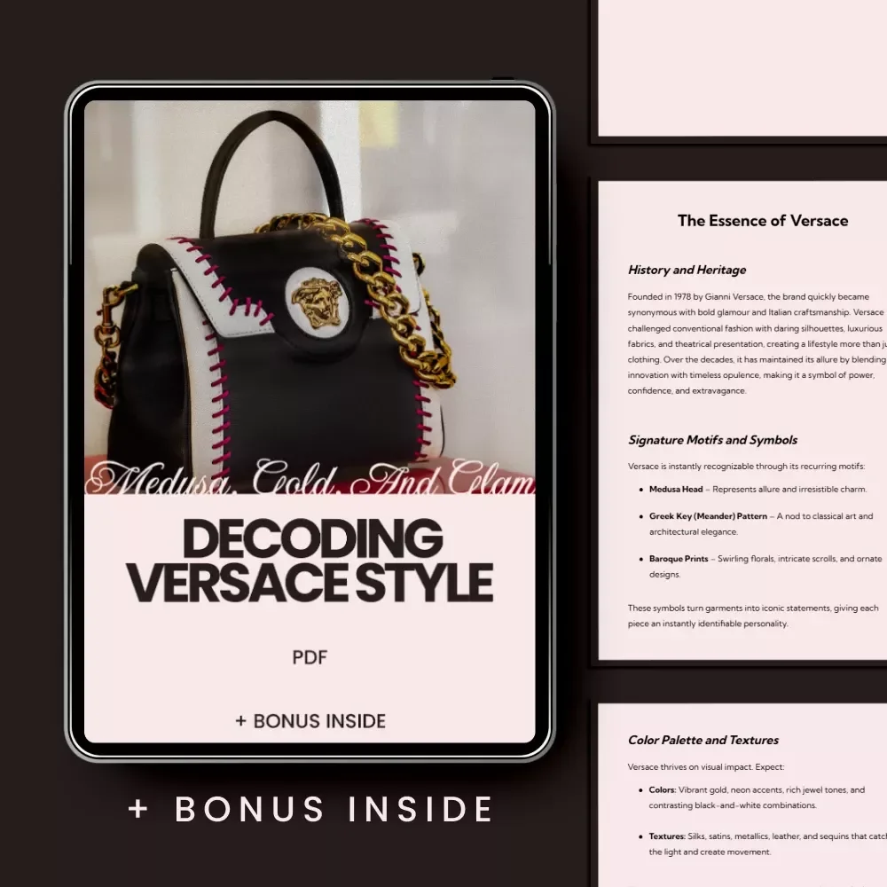 Medusa, Gold, and Glam: Decoding Versace Style - Your Ultimate Guide to Understanding Versace Fashion