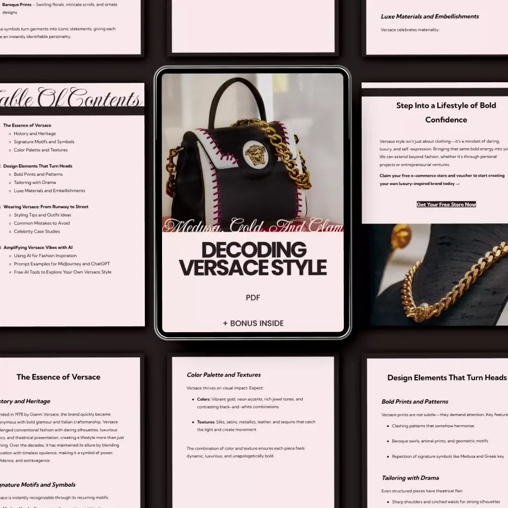 Medusa, Gold, and Glam: Decoding Versace Style - Your Ultimate Guide to Understanding Versace Fashion