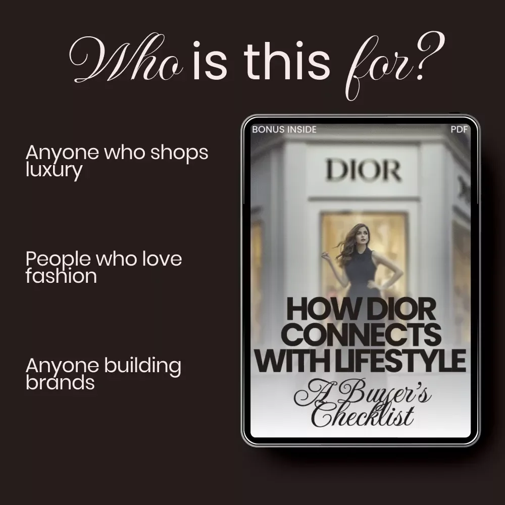 How Dior Connects with Lifestyle: A Buyer’s Checklist | Printable Luxury Brand Guide | Fashion & Beauty Insight Digital Download | how dior connects with lifestyle