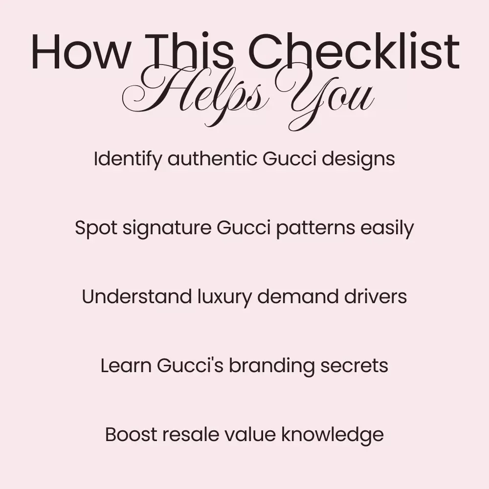 What Makes Gucci Instantly Recognizable? Luxury Fashion Checklist for Buyers and Resellers