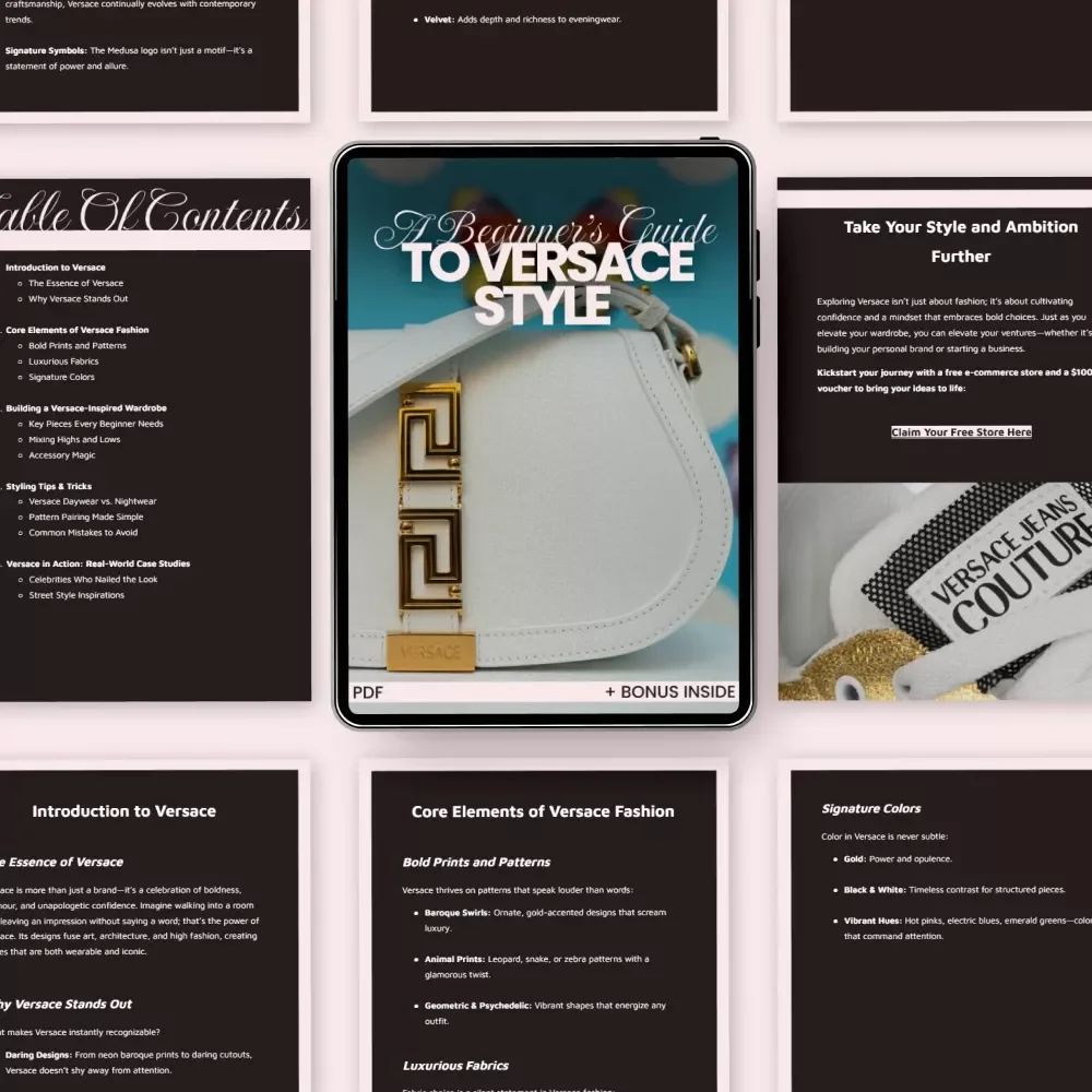 A Beginner’s Guide to Versace Style: A Complete eBook for Creating a Luxurious Versace-Inspired Wardrobe