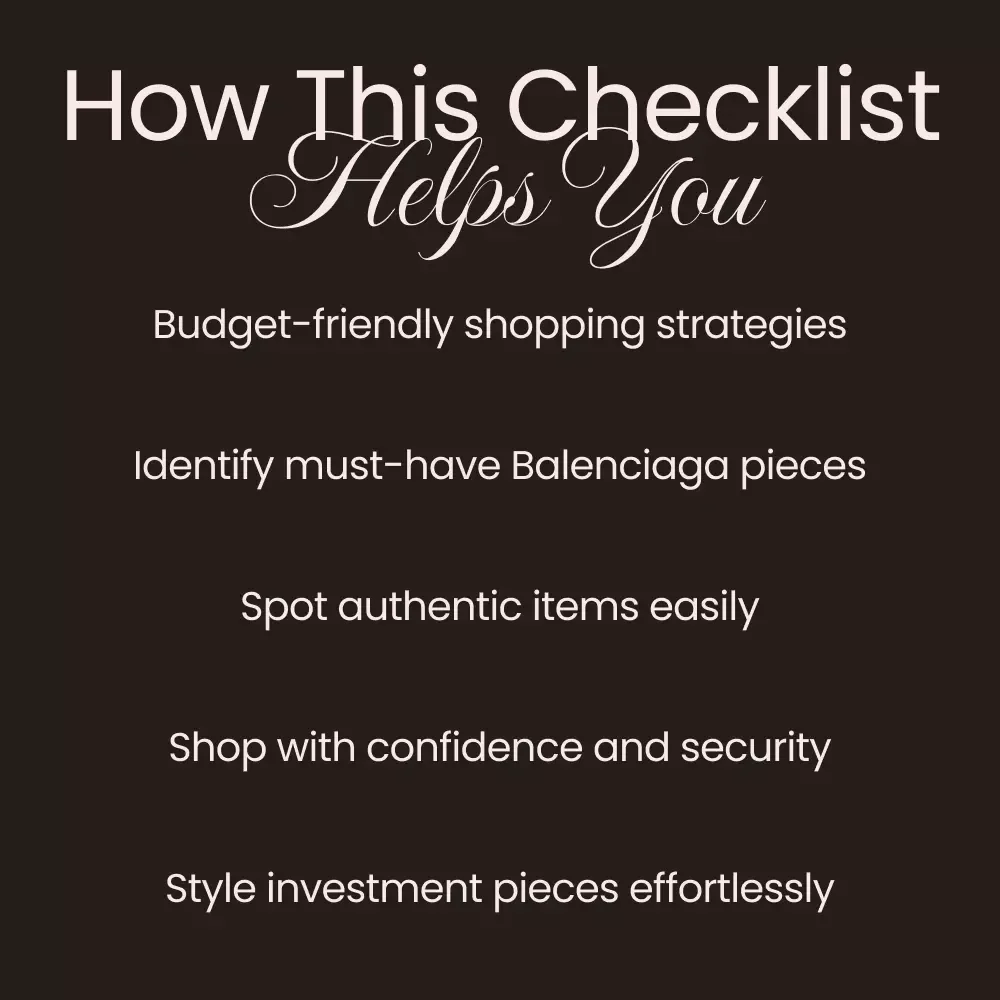 Beginner’s Guide to Balenciaga Shopping: 10 Steps to Style Success – A Digital Download Checklist for Fashion Lovers