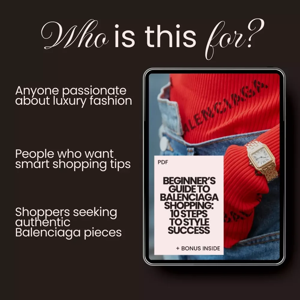 Beginner’s Guide to Balenciaga Shopping: 10 Steps to Style Success – A Digital Download Checklist for Fashion Lovers