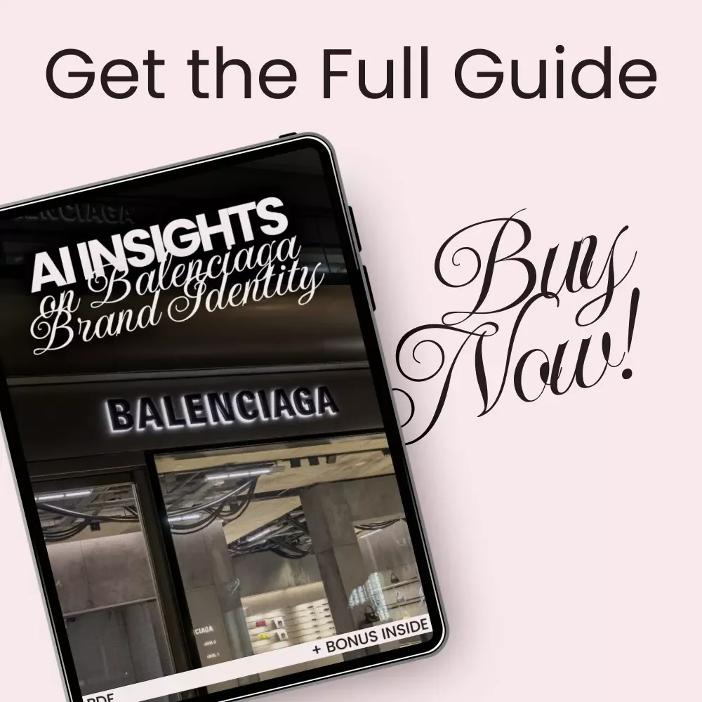 AI Insights on Balenciaga Brand Identity – Fashion Branding eBook, Luxury Streetwear Analysis Guide, AI-Powered Trend Forecasting & Brand Strategy Digital Download