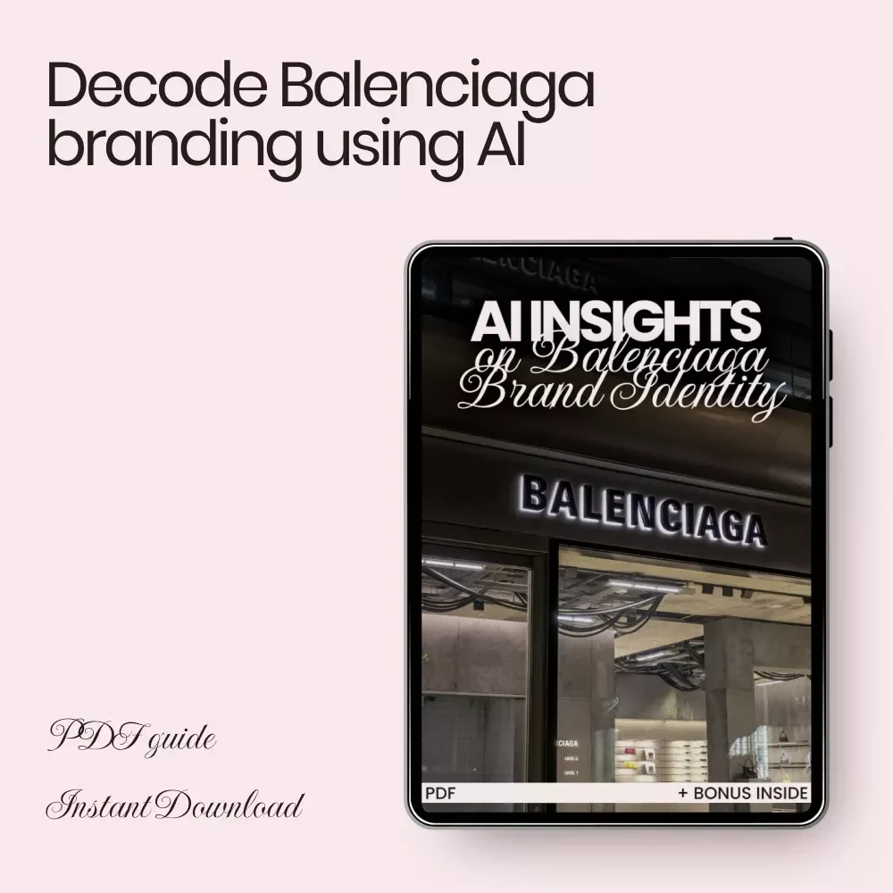 AI Insights on Balenciaga Brand Identity – Fashion Branding eBook, Luxury Streetwear Analysis Guide, AI-Powered Trend Forecasting & Brand Strategy Digital Download