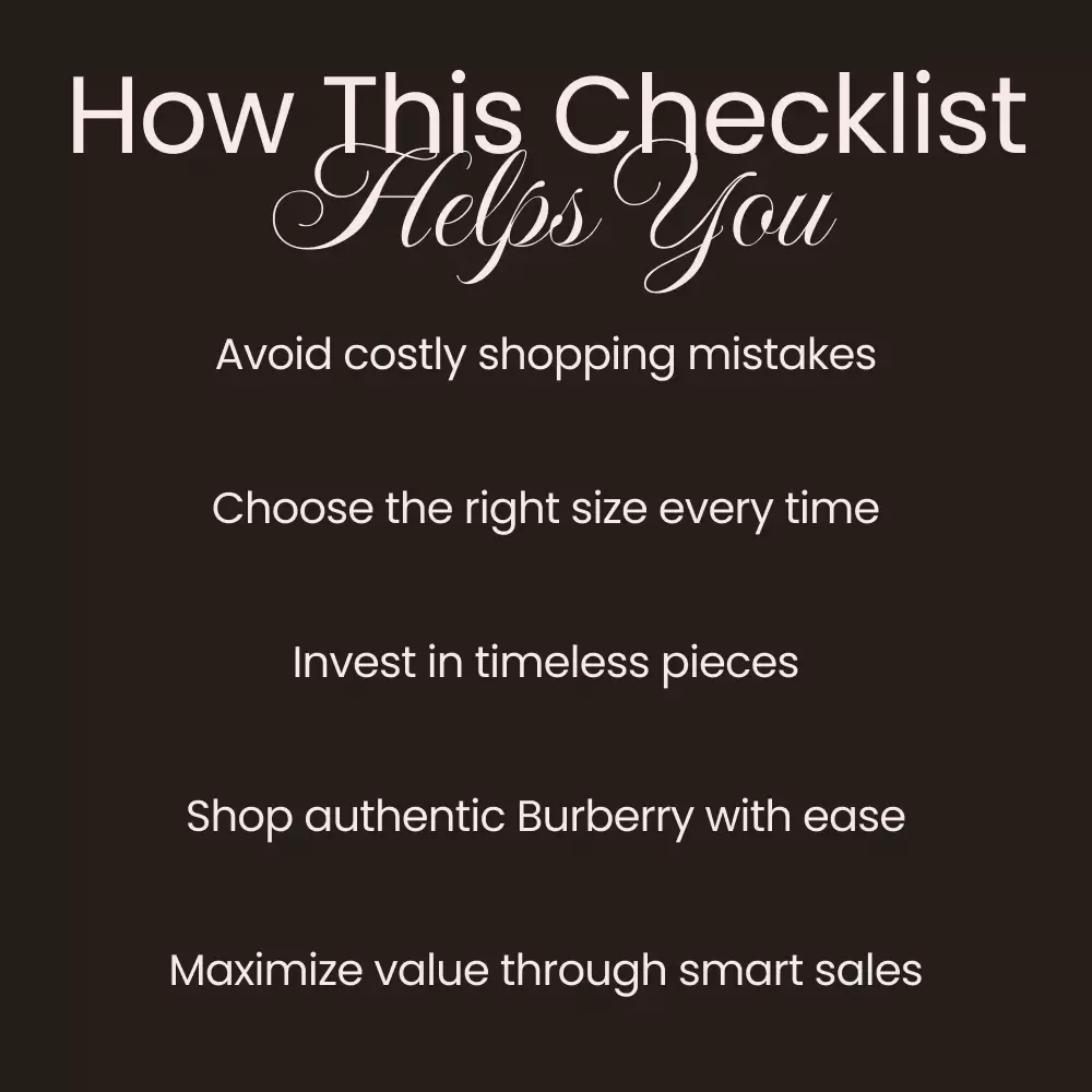 How to Avoid Burberry Buying Mistakes – The Ultimate Checklist for Savvy Shoppers