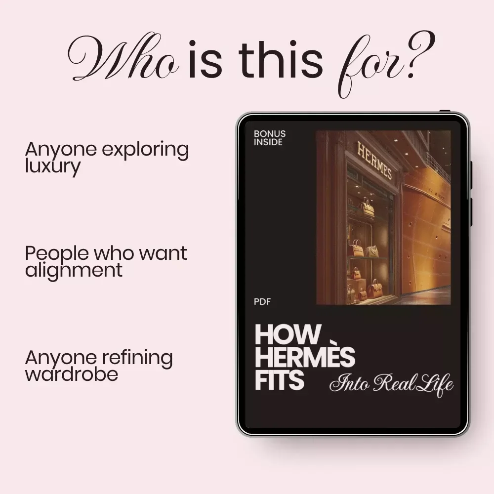 How Hermès Fits Into Real Life – A Lifestyle Guide on how hermès connects with lifestyle, Quiet Luxury Mindset & Smart Wardrobe Alignment