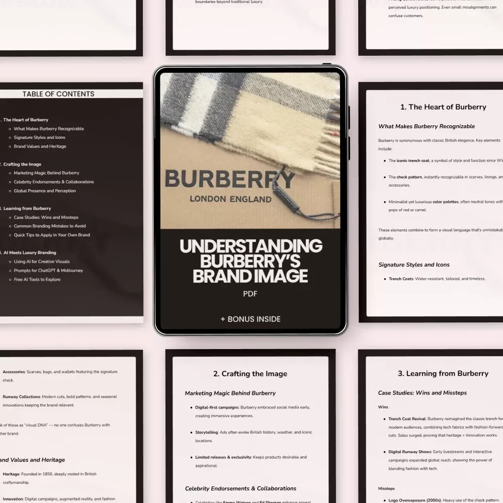Understanding Burberry’s Brand Image: A Comprehensive Guide to Burberry's Iconic Branding