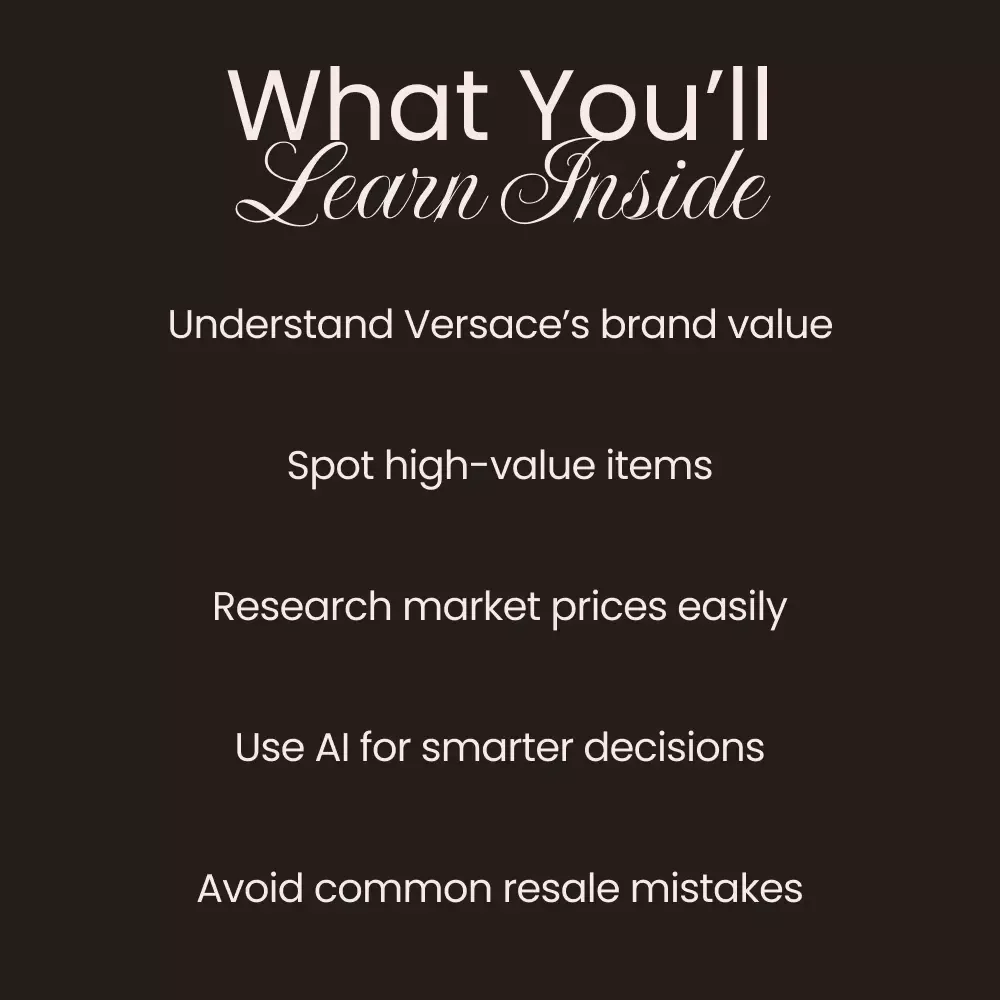 Versace Resale Value Guide: Unlocking Luxury's Smart Investment Potential