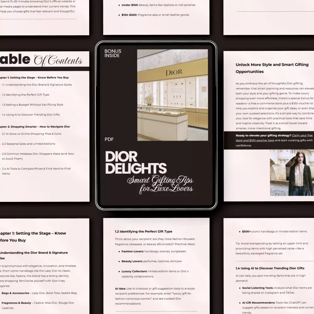 Dior Delights: Smart Gifting Tips for Luxe Lovers - The Ultimate Guide to Shopping for Dior Gifts