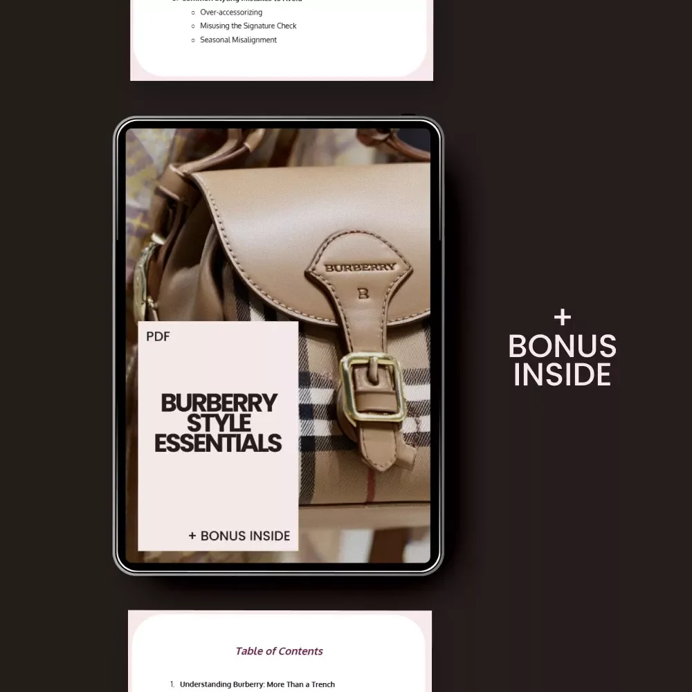Burberry Style Essentials: A Comprehensive Guide to Elevating Your Wardrobe