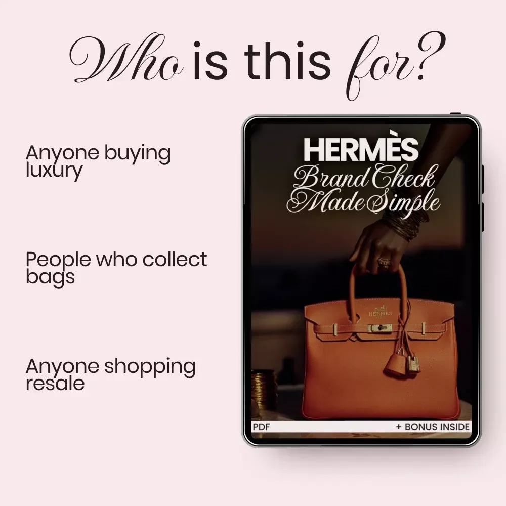 Hermès Brand Check Made Simple | The Ultimate hermès brand check explained eBook for Authenticating Luxury Bags & Birkins
