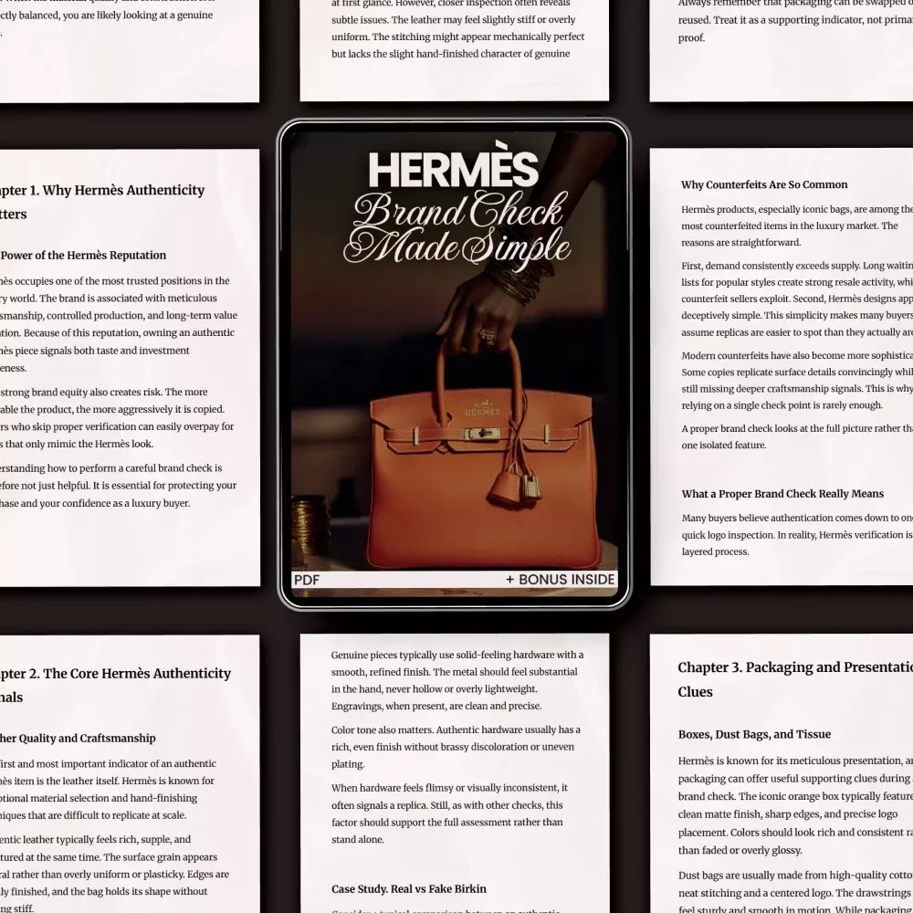 Hermès Brand Check Made Simple | The Ultimate hermès brand check explained eBook for Authenticating Luxury Bags & Birkins