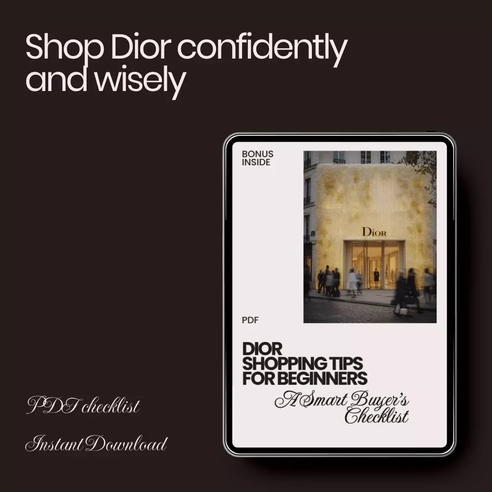 Dior Shopping Tips for Beginners – Luxury Brand First-Time Buyer Checklist, Smart Budget & Investment Guide, Printable Digital Download
